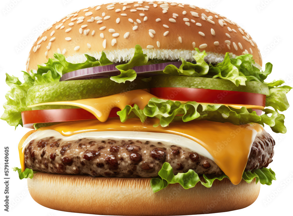 fresh tasty burger.Generative AI. fresh tasty burger.Generative AI.