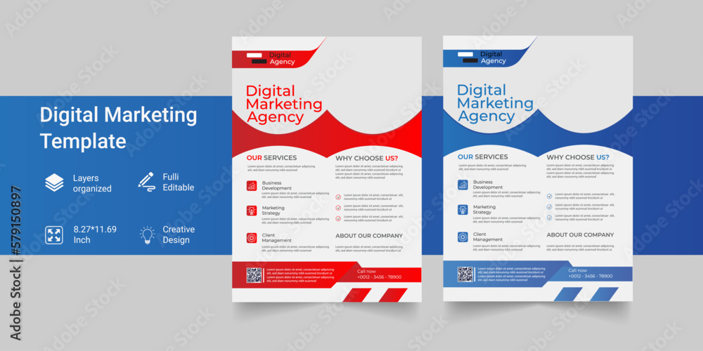 Digital Marketing Agency Business Flyer Template