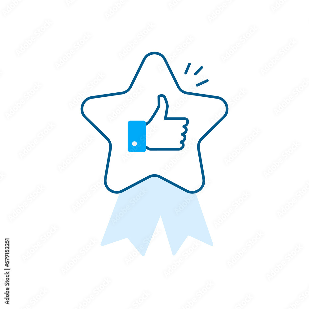 Satisfaction guaranteed vector line icon. Satisfaction badge. Satisfied customers badge. Satisfaction guaranteed vector line icon. Satisfaction badge. Satisfied customers badge.