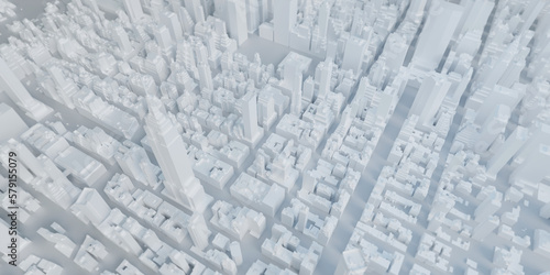 model city new york usa map tall buildings 3d illustration
