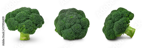 Fresh Broccoli cut out on transparent png