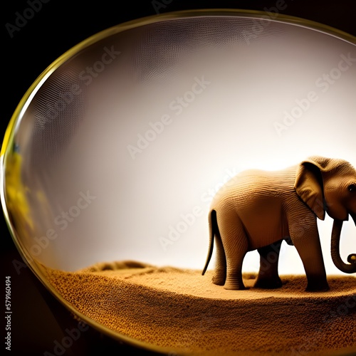  Elephant in Glass Art