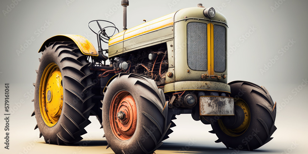 agricultural tractor and machinery, generative ai agricultural tractor and machinery, generative ai