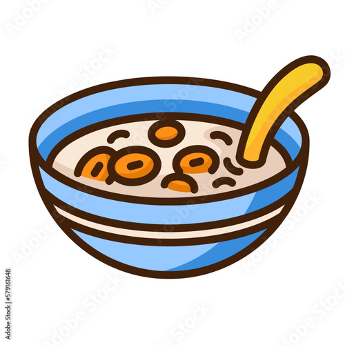 cereal bowl with spoon