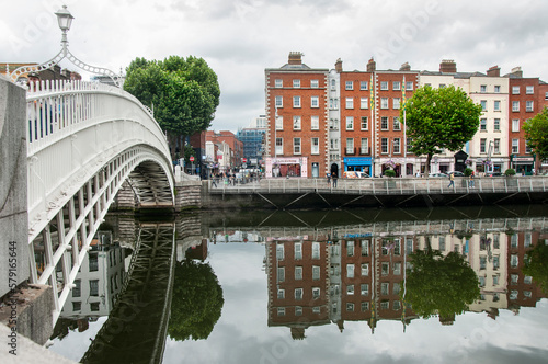 Photography Ha’penny  bridge over the Liffey river