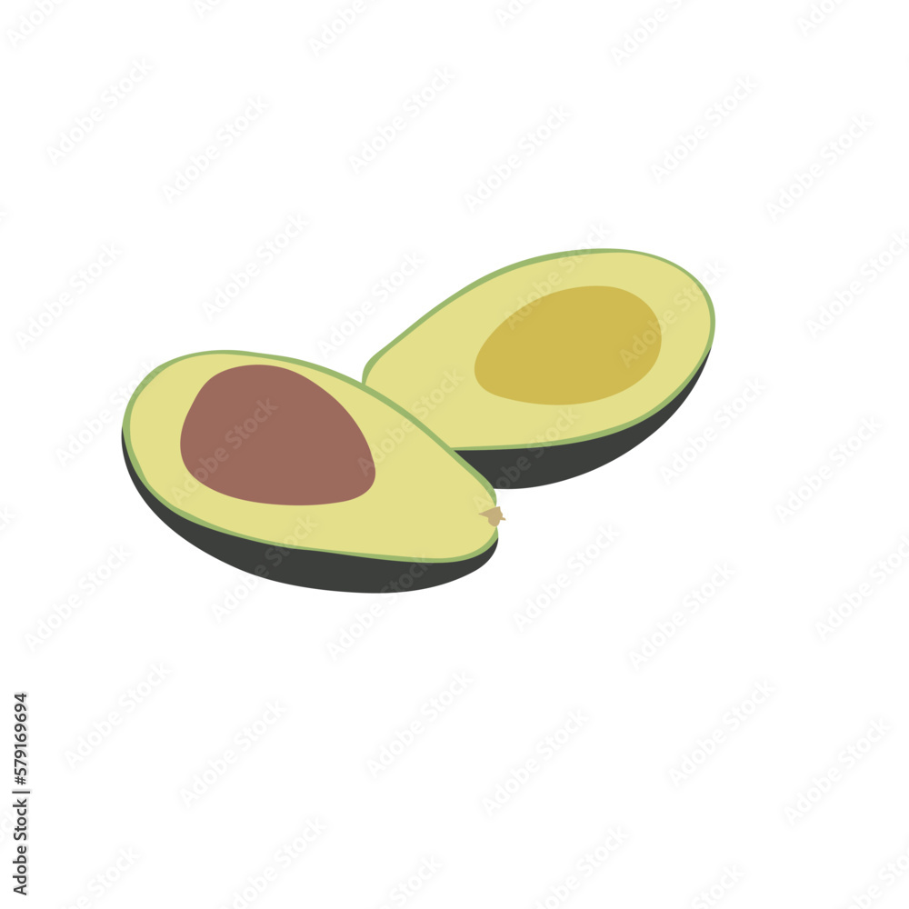A beautiful healthy fruit Avocado vector art work. A beautiful healthy fruit Avocado vector art work.