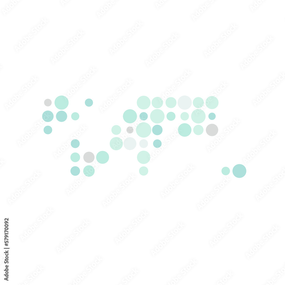 World Silhouette Pixelated pattern map illustration World Silhouette Pixelated pattern map illustration