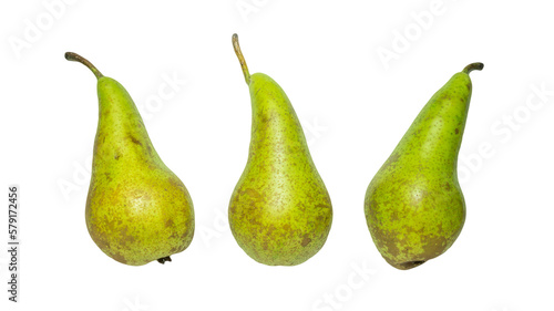 Pears with a transparent background