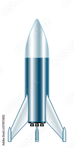 Space rocket illustration
