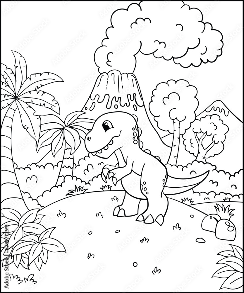cute cartoon dinosaur
