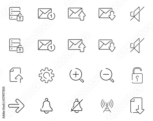 mobile Interface ui icon set