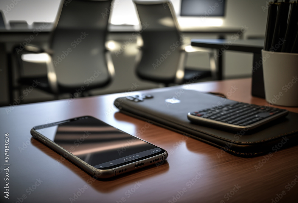 Smart Office: AI-Generated Render of an Artificial, Modern, Professional, and Innovative Working Environment Smart Office: AI-Generated Render of an Artificial, Modern, Professional, and Innovative Working Environment