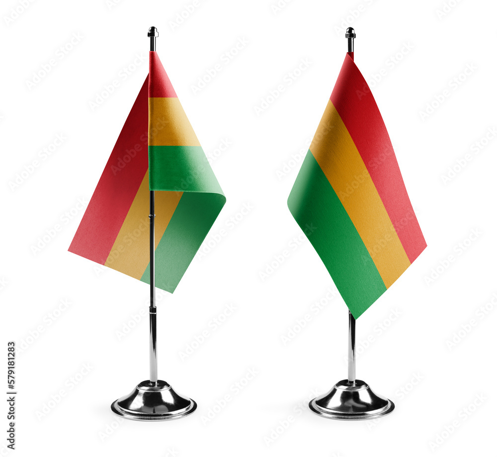 Small national flags of the Bolivia on a white background Small national flags of the Bolivia on a white background