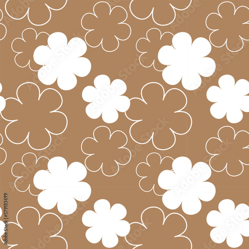 Seamless pattern of kraft paper texture
