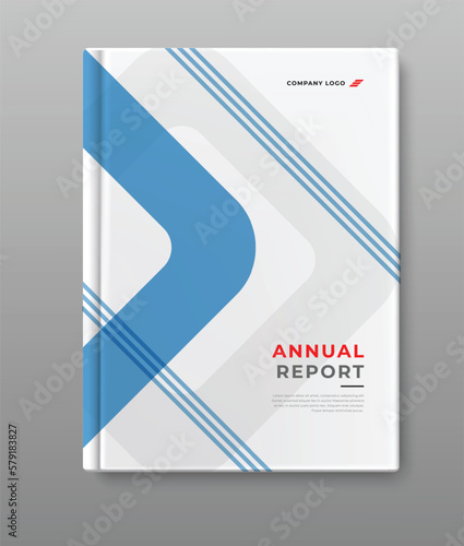 annual report cover book template design