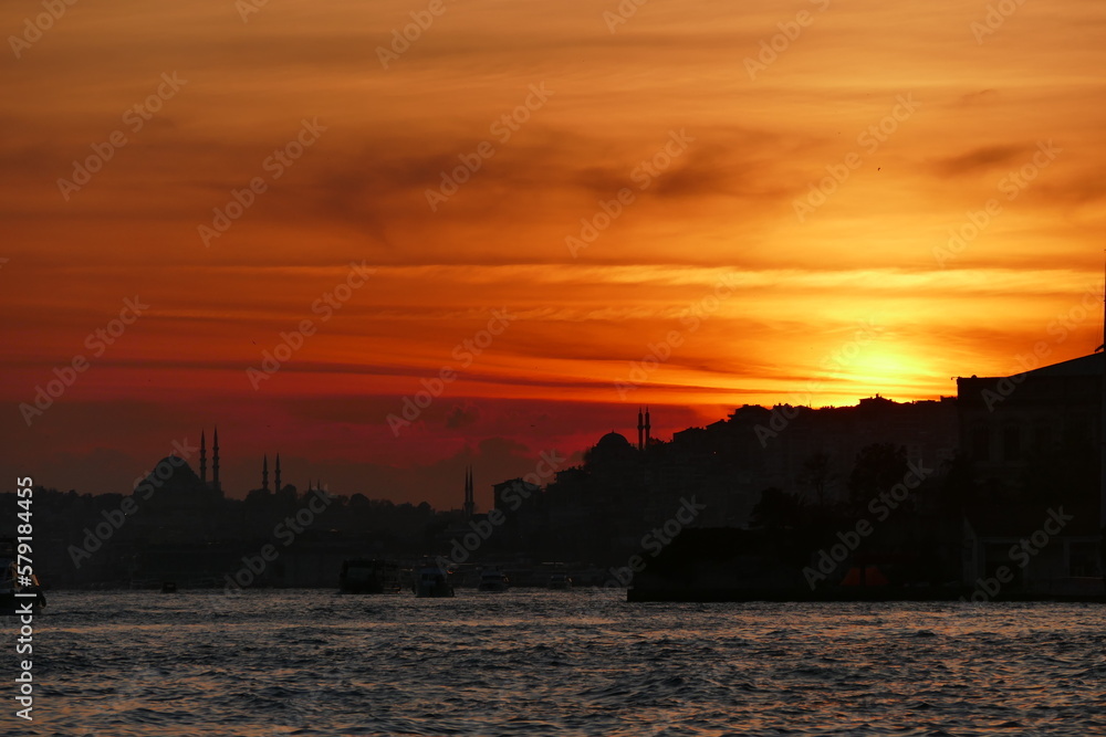sunset in Istanbul 