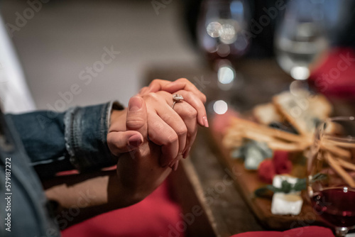 engagement, hands, love, affection, ring, proposal
