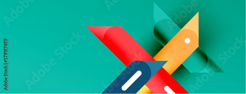 Background overlapping lines. Dynamic lines abstract wallpaper. Straight lines composition vector illustration for wallpaper banner background or landing page