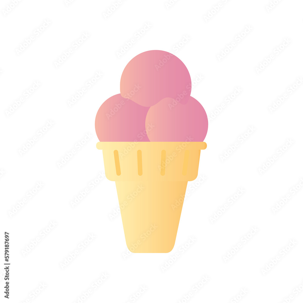 Ice cream cone PNG image icon with transparent background Ice cream cone PNG image icon with transparent background