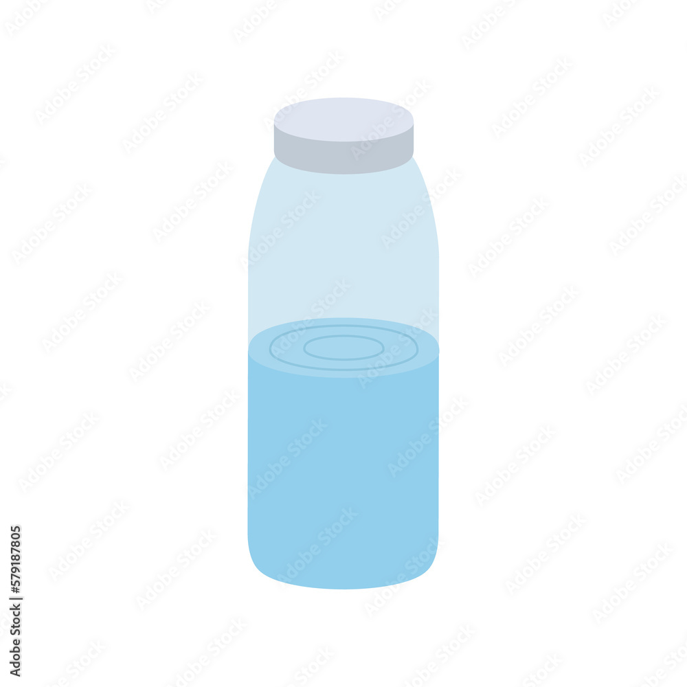 Summer season water bottle png icon with transparent background Summer season water bottle png icon with transparent background