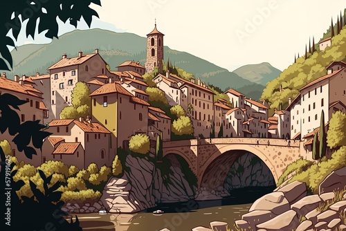 France's Castelbouc, a little community in the gorges du Tarn, with a population of less than a thousand. Generative AI