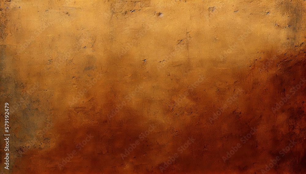 Antique Aged Brown Concrete Wall: Grungy & Rough Textures for Backgrounds, Generative AI
