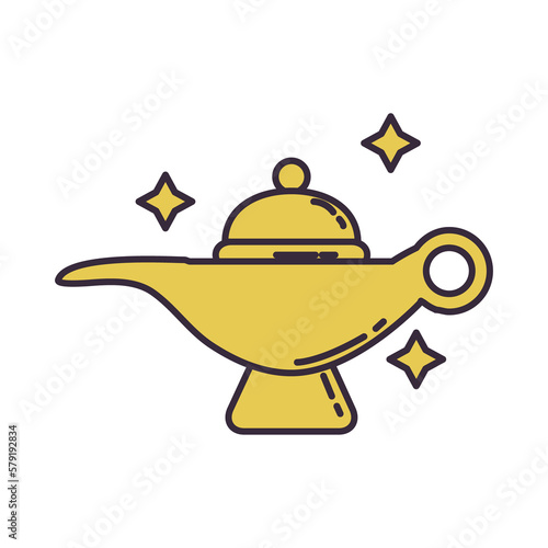Magic lamp icon png image with transparent background