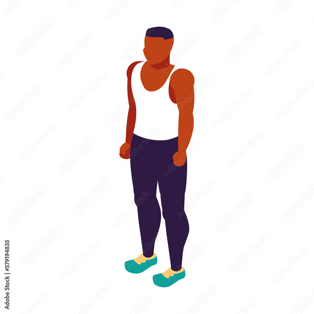 PNG image 3d person in the gym with transparent background PNG image 3d person in the gym with transparent background