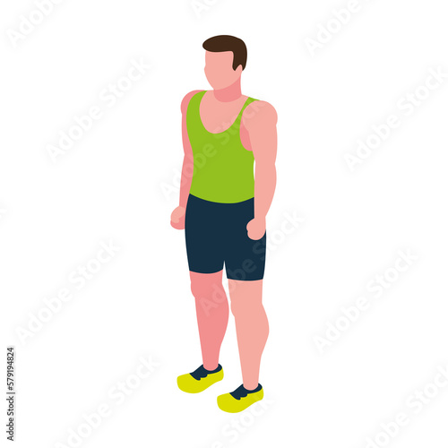 PNG image 3d person in the gym with transparent background © BRAYAN