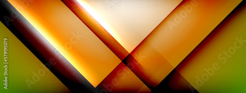 Light and shadow squares and lines abstract background