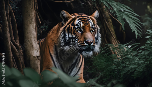 Tiger in the wild 