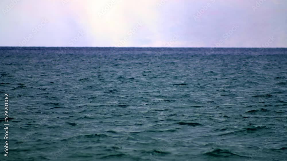 Hawaii ocean surface sky background slow motion Hawaii ocean surface sky background slow motion