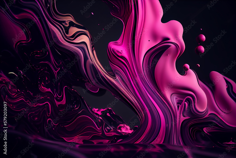 background in black and pink colors.generative ai