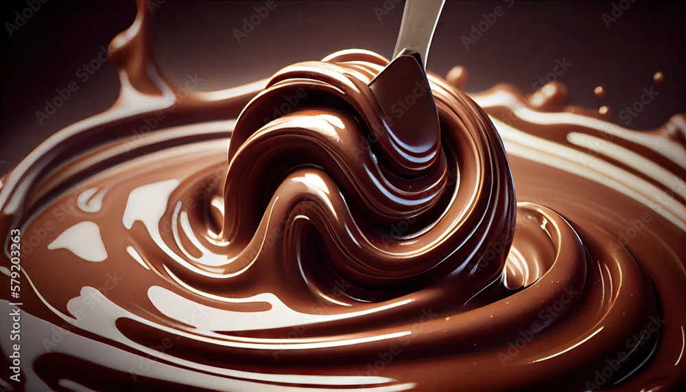 mixing melted dark chocolate mixing melted dark chocolate