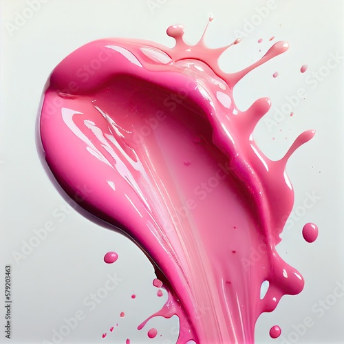 pink paint brush stroke © natalikp