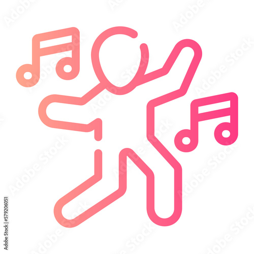 dancing gradient icon