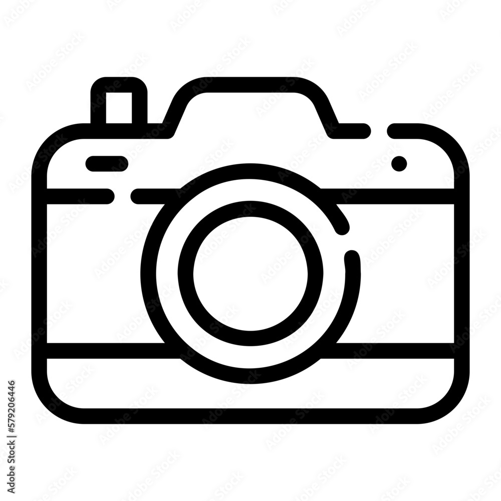 camera line icon