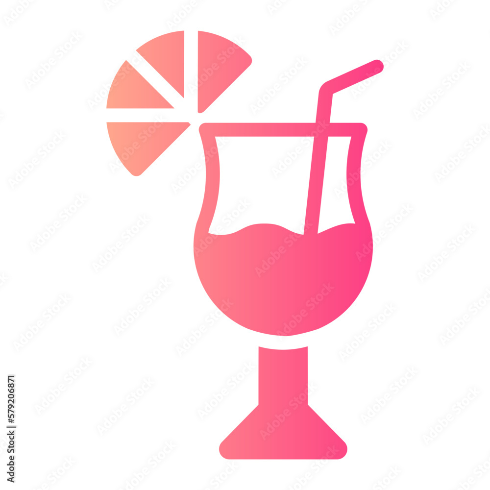 cocktail gradient icon cocktail gradient icon