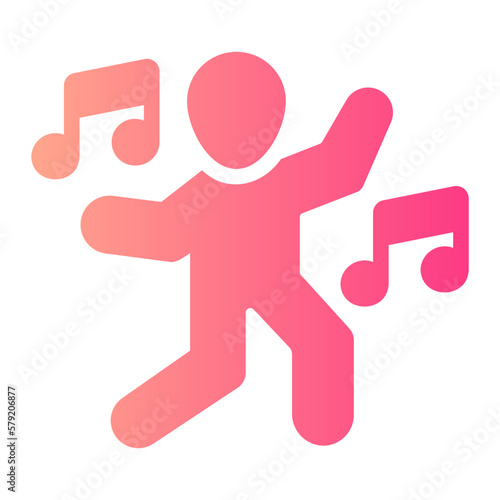 dancing gradient icon