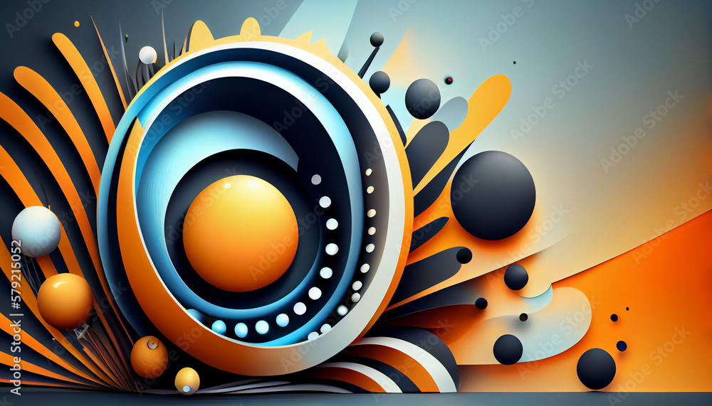 Obraz premium background with speakers, Generative AI