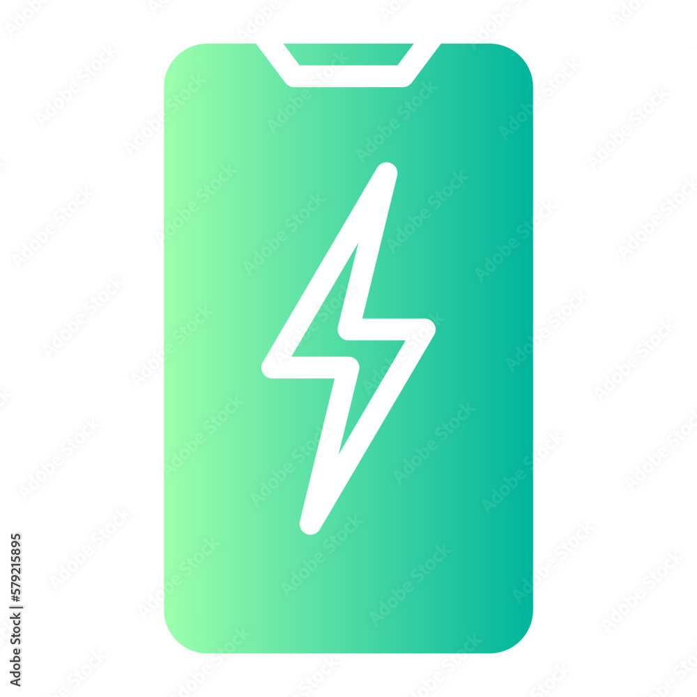 phone charge gradient icon phone charge gradient icon