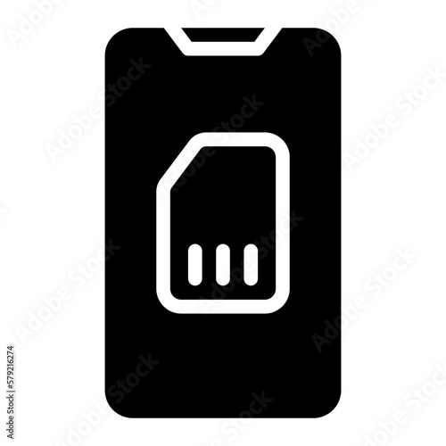 simcard glyph icon