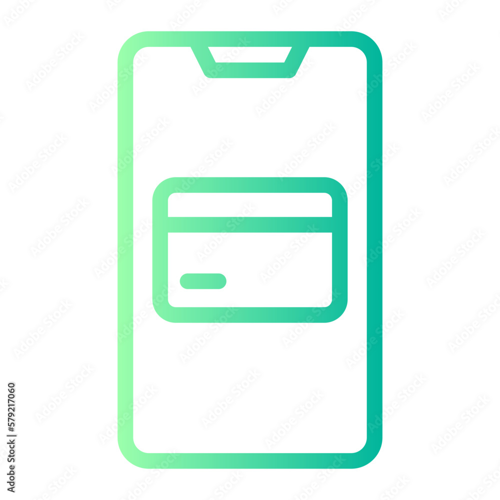 credit card gradient icon credit card gradient icon