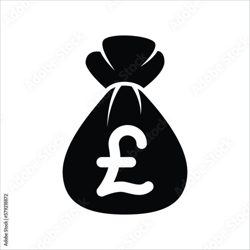 Money Bag Icon Vector On Trendy Design.