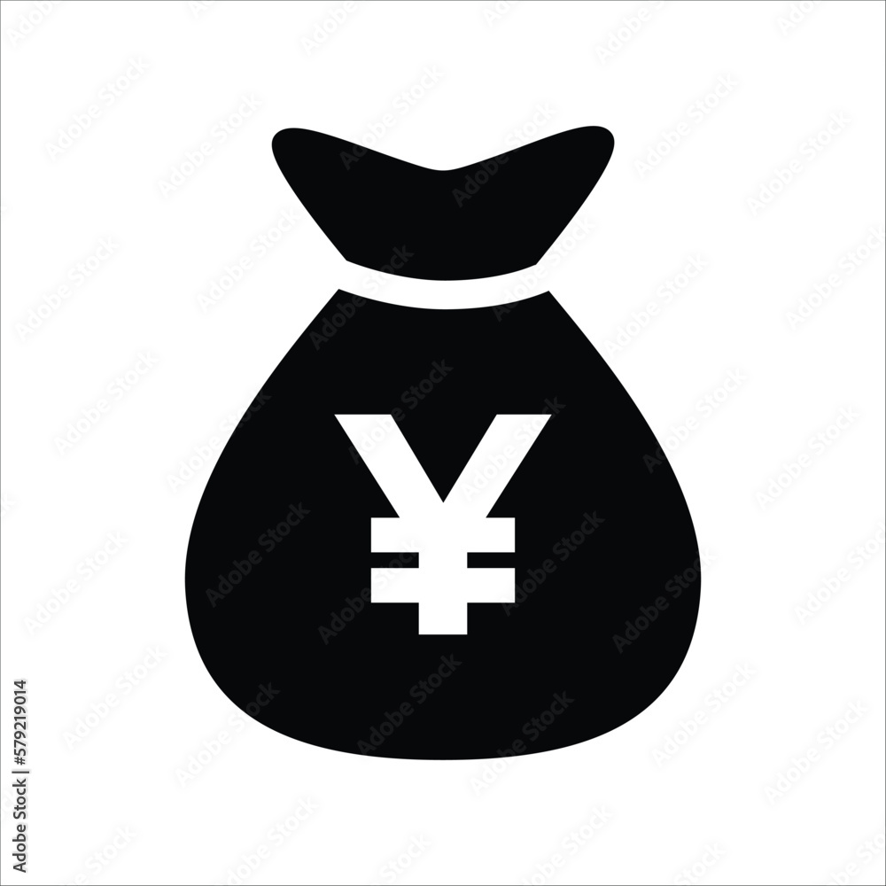 Money Bag Icon Vector On Trendy Design. Money Bag Icon Vector On Trendy Design.
