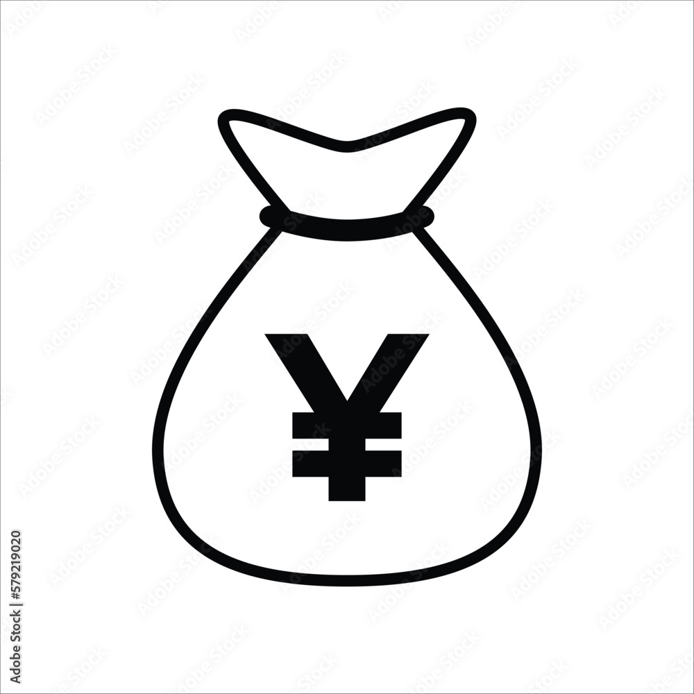 Money Bag Icon Vector On Trendy Design. Money Bag Icon Vector On Trendy Design.
