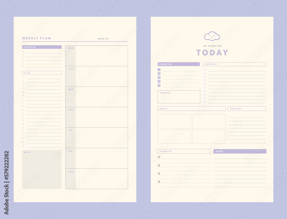 Cloud today and weekly planner. Good planner can plan your good day and good life. Cloud today and weekly planner. Good planner can plan your good day and good life.