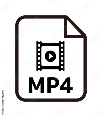 File formats vector icon illustration | MP4