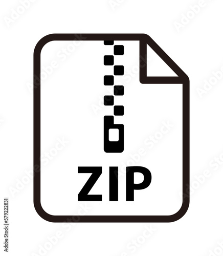 File formats vector icon illustration | zip