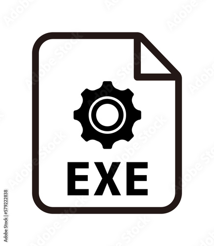 File formats vector icon illustration | .exe